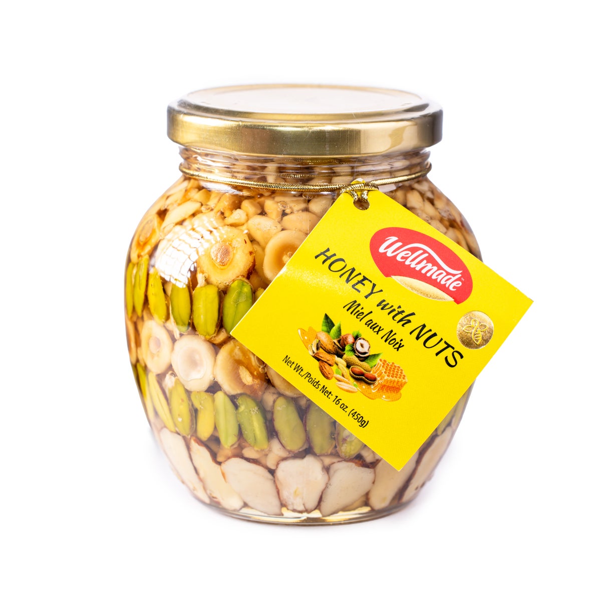 Wellmade Honey W Nuts 450g