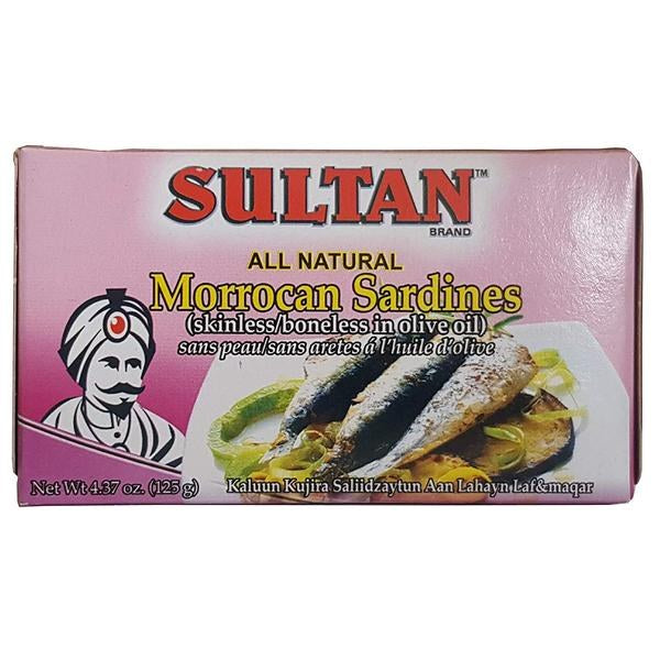 Sultan Sardines Skinless Boneless In Olive Oil 125g