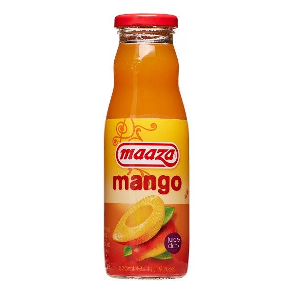 Maaza Mango Juice Glass Bottle 330ml