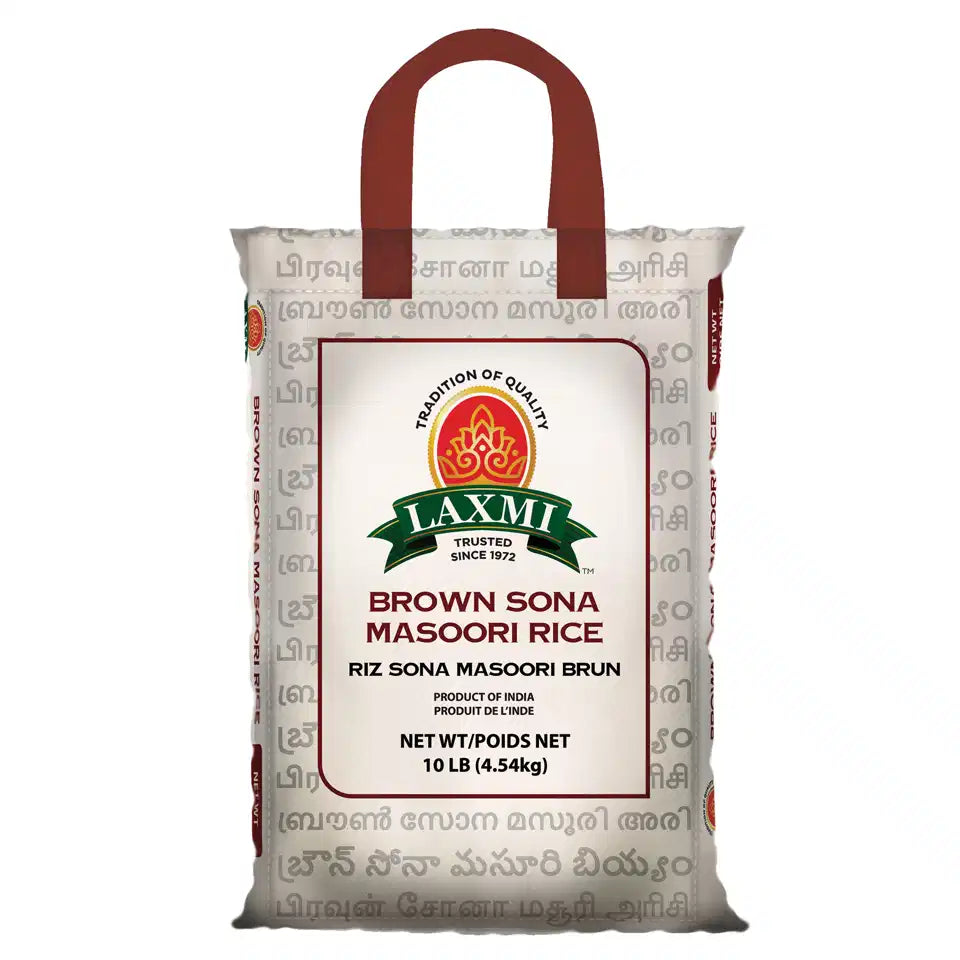 Laxmi Brown Sona Masoori Rice 10lb