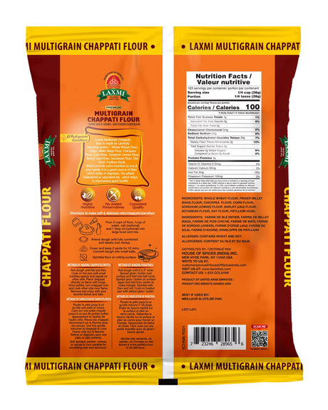 Laxmi Multigrain Chapati Flour, 10 Lb