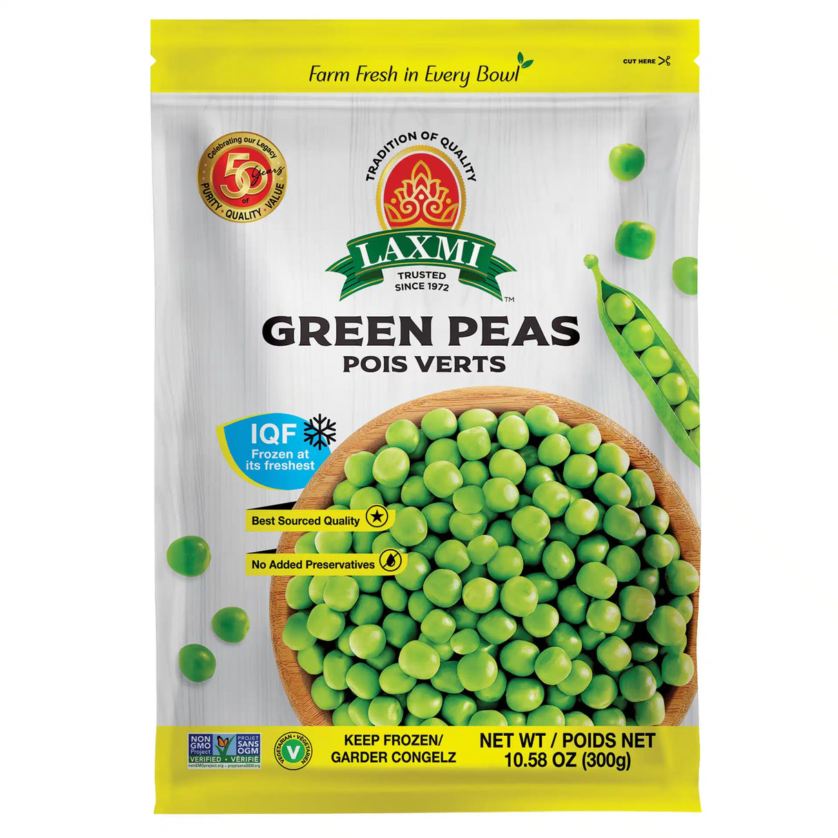 Laxmi Frozen Green Peas 300g