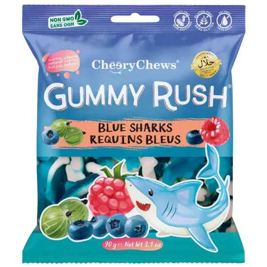 Gummy Rush Blue Sharks 90g