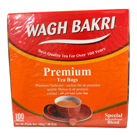 Wagh Bakri Premium Tea Bags, 100 ct - 200gm